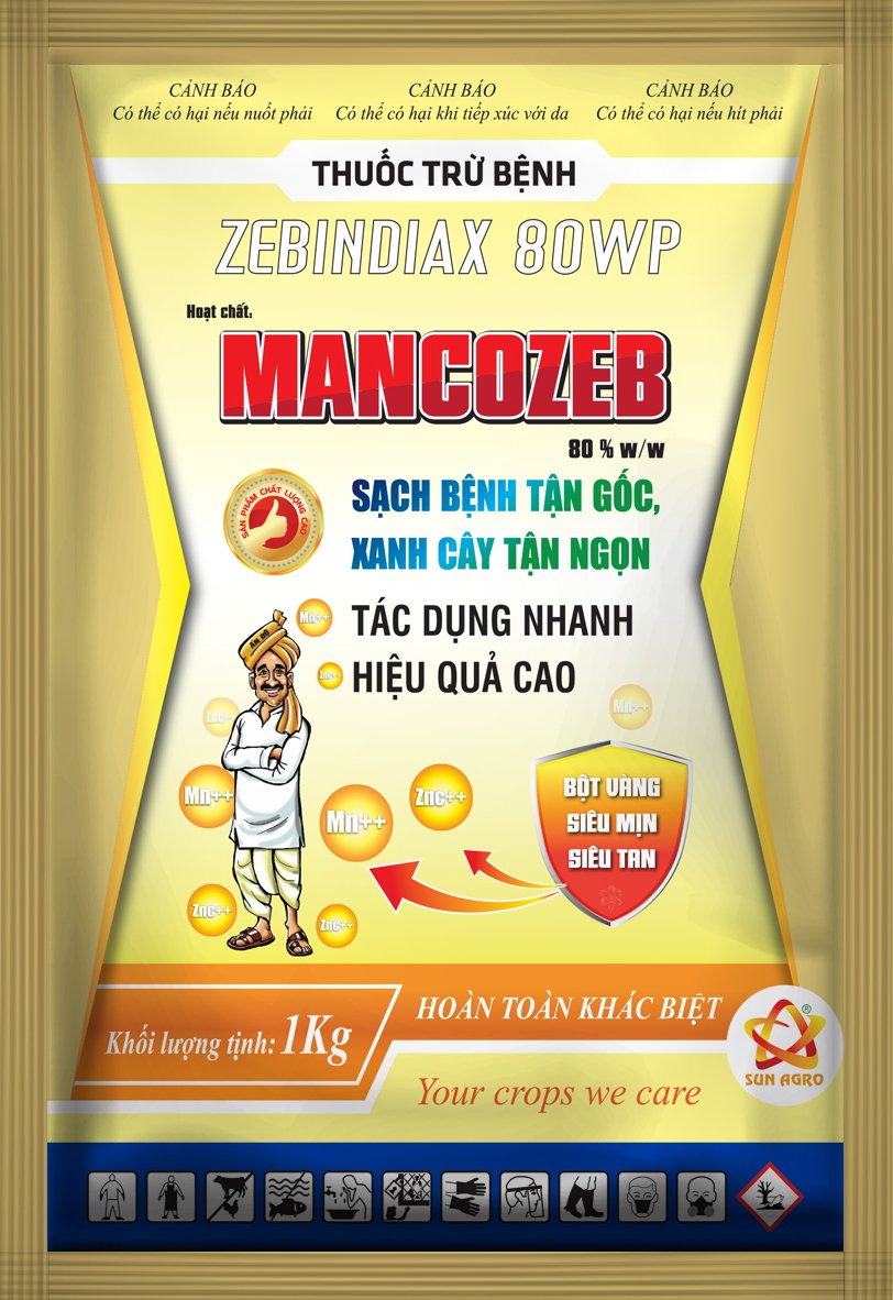 MANCOZEB 80WP (MÀU VÀNG)