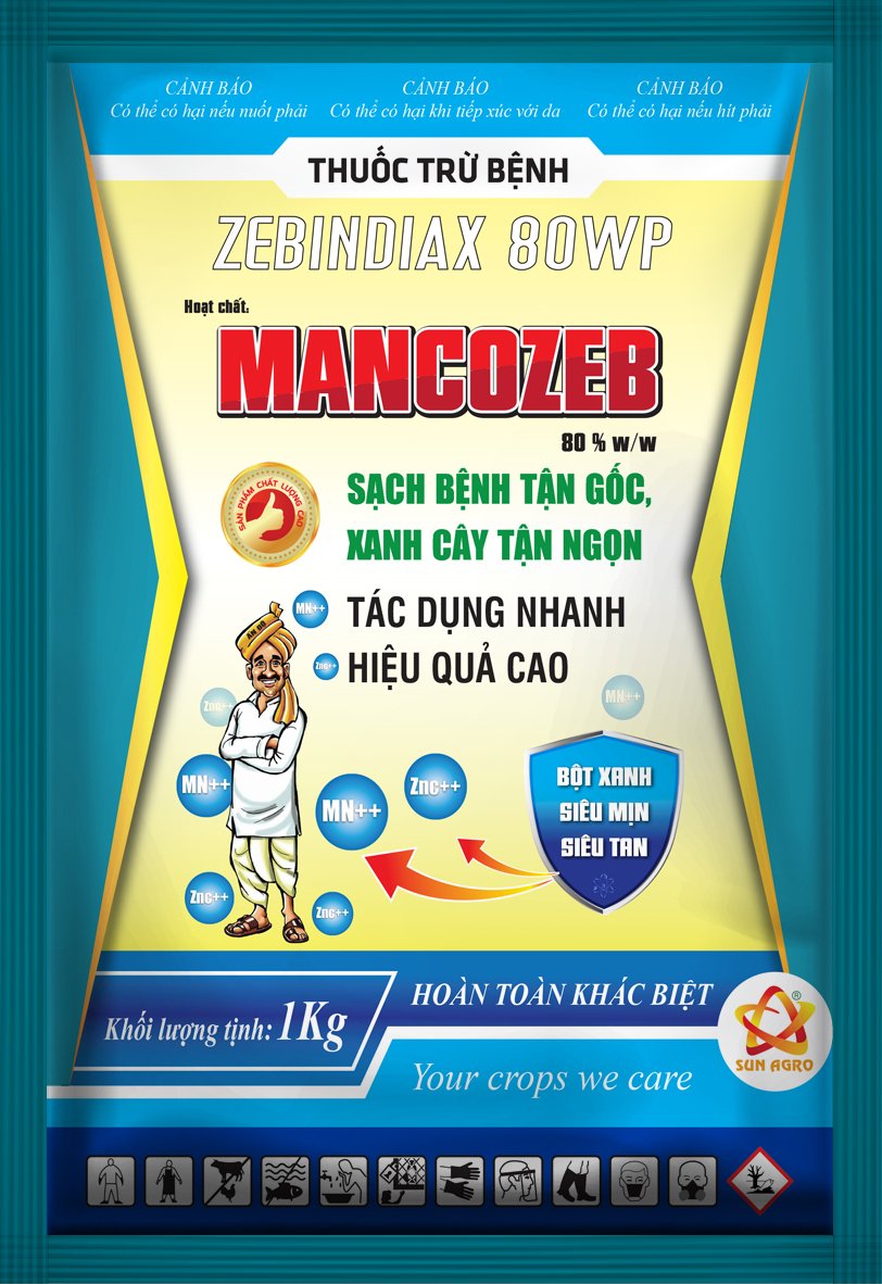 MANCOZEB 80WP (MÀU XANH)